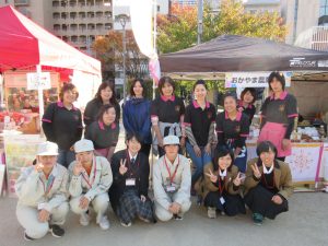 おかやま農業女子メンバーが農業高校の女子高生と「秋のまちはなフェア」へ参加出店！