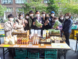 福岡農業女子「はぴふぁむ」、地産地消フェアに出店しました！